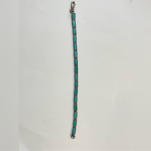 925 Starling Silver Lapiz Lazuli Bracelet - Picture 6 of 7